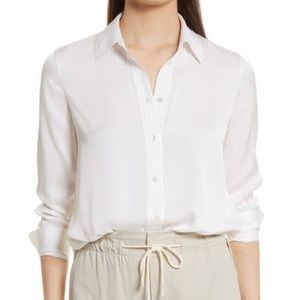 Vince Slim Silk Blouse